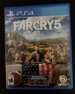FARCRY 5 - PLAY STATION 4 PS4 W/DOOMSDAY PREPPER PACK. VG CONDITION UBISOFT INC.