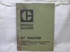 Caterpillar D7 Tractor Lubrication & Maintenance Guide Geg00535