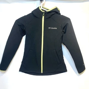 Columbia Softshell Jacket Youth Kids Unisex Size 7/8 Black - Picture 1 of 8