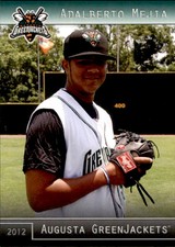 2012 Augusta GreenJackets Grandstand #25 Adalberto Mejia Dominican Republic Card