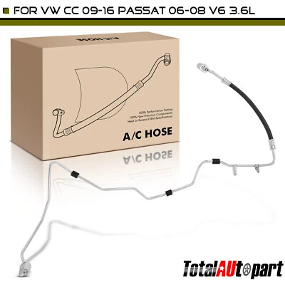 A/C Refrigerant Hose Liquid Line for Volkswagen Passat 2006-2008 CC 09-16 3.6L - Image 1 of 4