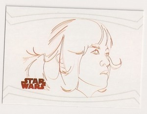 2017 TOPPS STAR WARS THE LAST JEDI RED LINE ARTWORK #RL-8 ROSE TICO