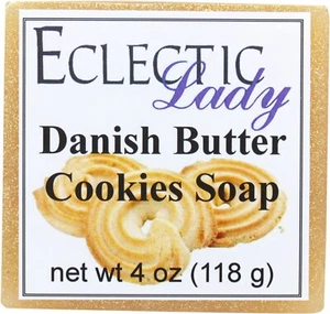 Danish Butter Cookies Glycerin Soap by Eclectic Lady, 4 oz Bar - Picture 1 of 8