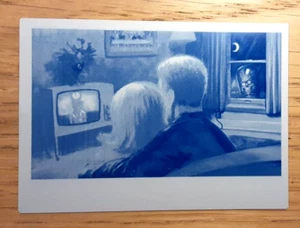Mars attacks 2017 CYAN printing plate card 10 THE COMPLACENT HUMAN RACE - Picture 1 of 2