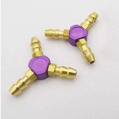2x 3-Ways Water Nipple Splitter Fuel Nozzles Divider for RC Boat Water Cooling - Image 1 of 4