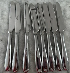 8 Royal Doulton Knives Classic Cutlery Plain Stainless Steel Bread Serated - Picture 1 of 4