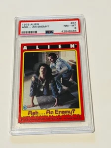 Alien Trading Card 1979 Sigourney Weaver Fox 20th PSA 8 Ripley #67 Ash an Enemy - Picture 1 of 2