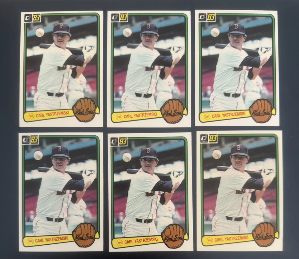 Lote de béisbol 1983 Carl Yastrzemski HOF Foto 1 de 2