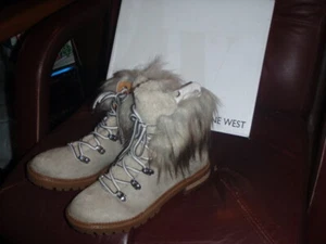 New Nine West Womens High Top Multi Fabric Boots Size 8 M Called Andra2 - Picture 1 of 6