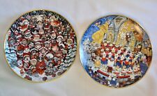 Bill Bell Santa Claws & Ave Meow-A Collector Plates Cat Kitten Franklin Mint