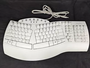 Perixx Periboard-512 Ergonomic Split Keyboard - Natural White - USB Type A - Picture 1 of 5