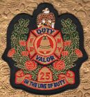 N.Y. New York Fire Department Duty Valor #25 In The Line Of Duty  Patch