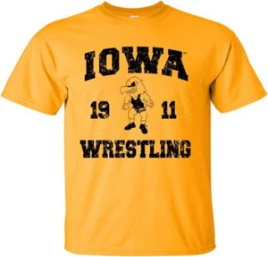 Iowa Wrestling 1911 - Iowa Hawkeyes Gold t-shirt - Picture 1 of 9