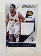 2013-14 Panini Innovation Memorable Memorabilia Game Worn Patch /99 Evan Turner 