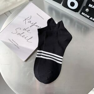NEW 3 Pairs Womens Cotton Crew Socks Lots Low Cut Basic Model Casual Short Socks