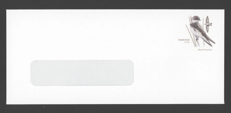 2013 US Scott #U681 Bank Swallows on Windowed #10 Envelope MNH - Image 1 of 1