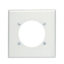Leviton 80530-W 2-Gang Flush Mount 2.465-Inch Diameter, Device Receptacle