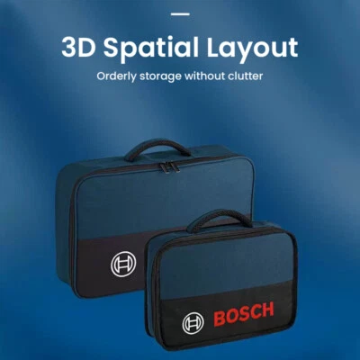 Bosch Borsa Attrezzi 4 Misure Porta Utensili Organizzatore Legno Elettricista Borsa Tela