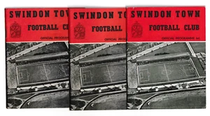 Swindon Town 1962/63 Division 3 Selection of Home League Programmes from menu - Picture 1 of 4