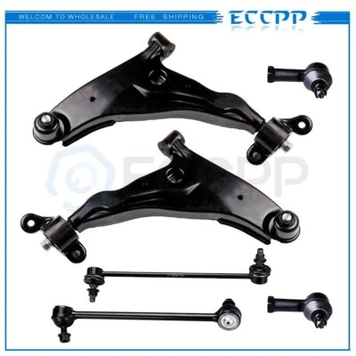 Brazos de control inferiores delanteros para Mitsubishi Eclipse 2002-2005 6 piezas barras de amarre exteriores Foto 1 de 4