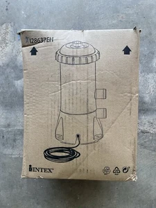 INTEX Pool Filter Pump AI28637EH Krystal Clear Cartridge Filter Pump Gray Sealed - Picture 1 of 8