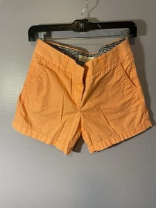 J Crew Women’s Chino Shorts Coral 100% Cotton Size 2 - Picture 1 of 6