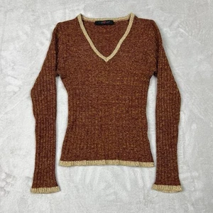 Vintage La Petite Parisienne Paris Knit Long Sleeve Shirt Women’s Small - Picture 1 of 5