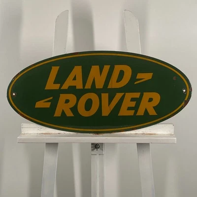 Placa de esmalte Land Rover - 63x29cm (24,8x11,4") - Boa decoração de serviço vintage grande - Imagem 1 de 4