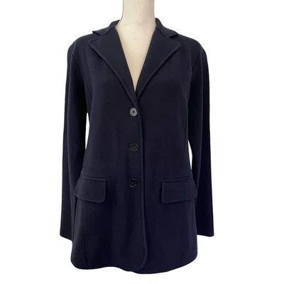 Blazer Lauren Ralph Lauren Feminino Cadby Clássico Malha Tamanho G Azul Marinho Academia Preppy - Imagem 1 de 4