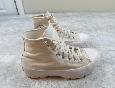 Converse Shoe Womens 9 White Chunky High Tops Casual Comfort - Image 1 of 4
