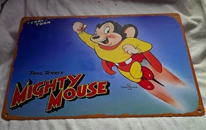 Mighty Mouse Blechschild Größe 8” x 12” - Bild 1 von 1
