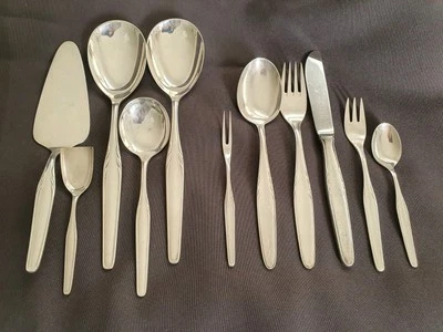 WMF 3500 Paris Tortenheber Messer Gemüselöffel Gabel Menü versilbert 90 Besteck - Bild 1 von 4