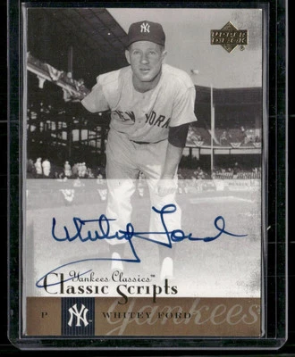 2004 Upper Deck Yankees Classics #AU-68 Whitey Ford Classic Scripts AUTO - Image 1 of 2