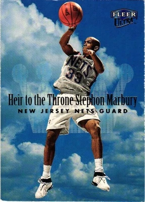 1999-00 FLEER ULTRA HEREDERO AL TRONO INSERTO #4 REDES STEPHON MARBURY Foto 1 de 2