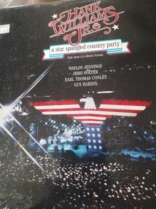 Rare Hank Williams Jr A Star Spangled Country Party Laserdisc Waylon Jennings  - Picture 1 of 3