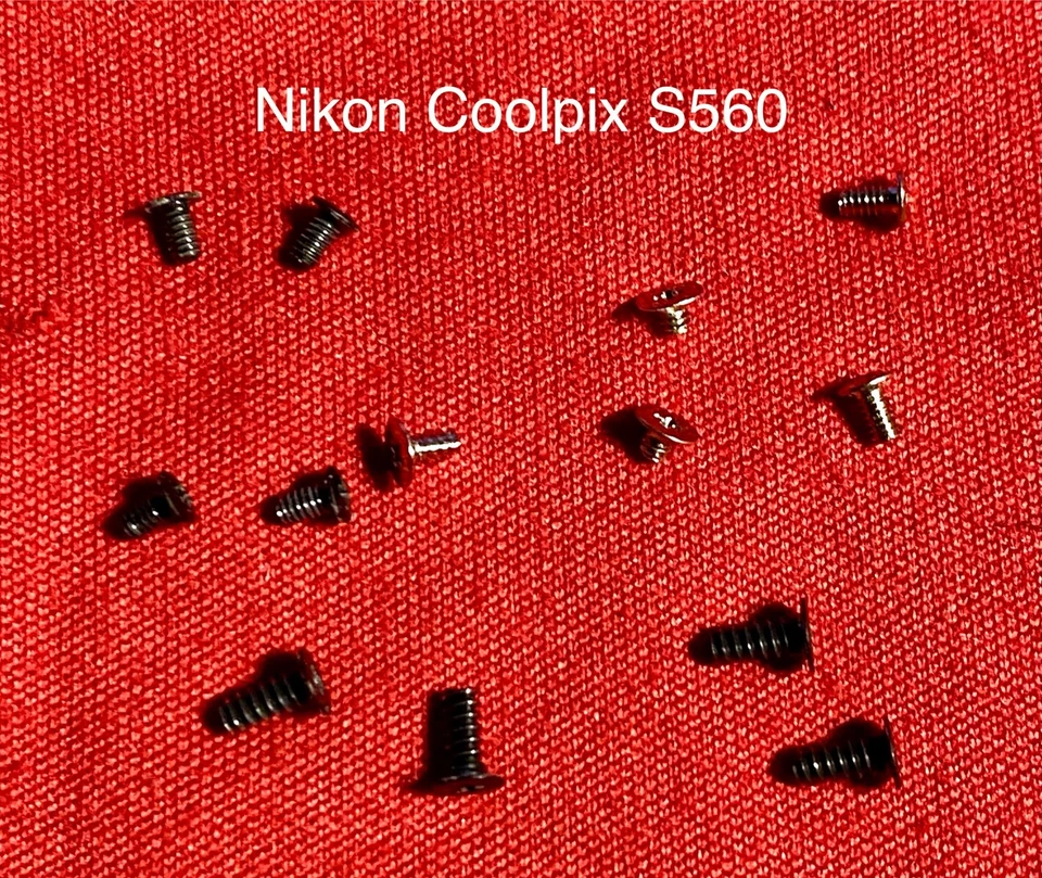 Tornillos de cuerpo (13 piezas) para cámara digital Nikon COOLPIX S560 - Piezas de reparación Foto 1 de 1