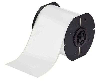 Brady B30C4000569WT- 100 ft x 4 in Low-Halide Multi-Purpose Polyester Label Tape - Image 1 of 2