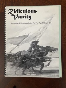 Ridiculous Vanity 1st edition rules for late 17th Century w/campaign system - Picture 1 of 1