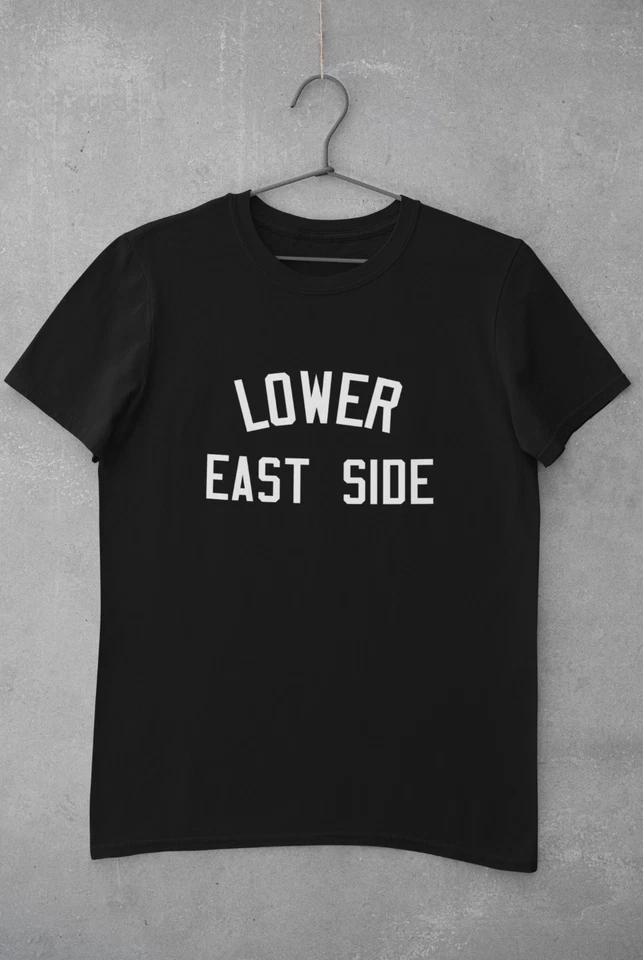 Lower East Side LES Black Shirt, New York City NY, Streetwear - Image 1 of 1