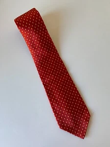 LUCA FRANZINI for TIE RACK Men’s Red Tie 100% Silk Made in Italy - Imagen 1 de 10