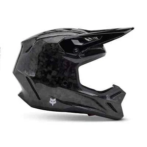 Fox Racing V3 Rs Carbon Solid Helmet (Black) 31361-001 - Picture 1 of 6