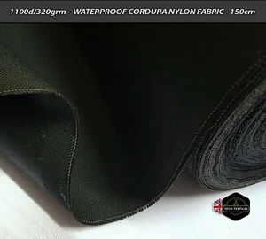 320gsm/1100d* - NERO - TESSUTO CORDURA ALTA QUALITÀ - IMPERMEABILE E DUREVOLE - Foto 1 di 1