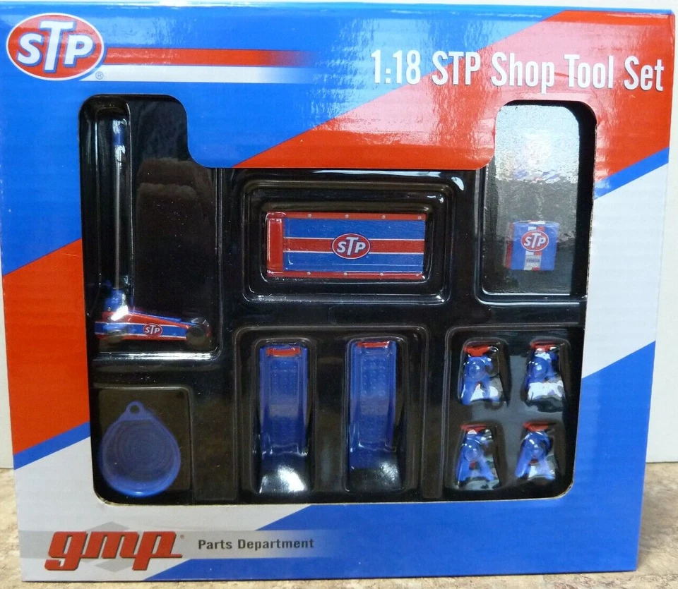GMP 18939 1/18 Scale STP Shop Tool Set Diecast Accessories 11ct.(E)