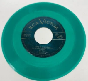 Roy Rogers 7" A Gay Ranchero / Home In Oklahoma RCA Victor 48-0011-8 Green Wax - Picture 1 of 13