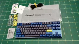 Ducky One 3 Daybreak TKL RGB Cherry Silver Mechanical Keyboard Near Mint JAPAN - Picture 1 of 5