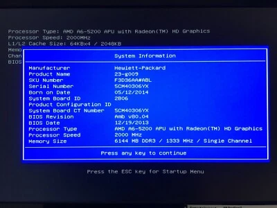HP Pavilion 23 All-in-one F3D36AA#ABL - Image 1 of 4