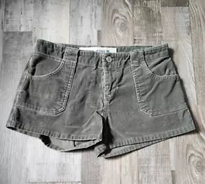 GAP JEANS Women's Size 2 Grey Corduroy Cotton Mid Rise Mini Shorts Y2k Summer - Picture 1 of 7