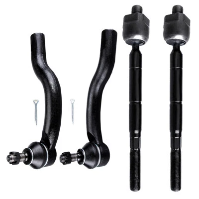 4pcs Front Inner & Outer Tie Rod End Steering For 2006-2015 Toyota RAV4 - Image 1 of 4