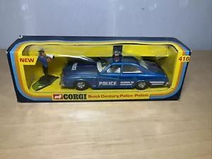 Corgi #416 Buick Century Polizia e Figurina 1976 Corgi Toys - Foto 1 di 15