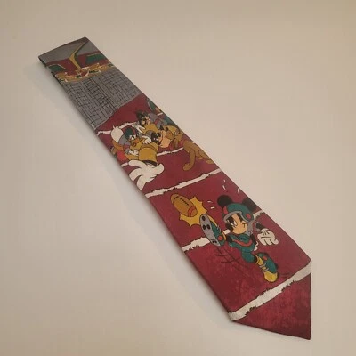 Галстук Mickey Mouse новинка футбол спорт красный галстук Disney Donald Goofy Pete Pluto - Изображение 1 из 4